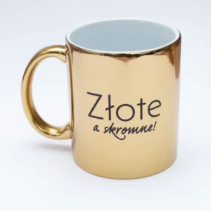 Kubek "Złote a skromne - złoty, 330 ml